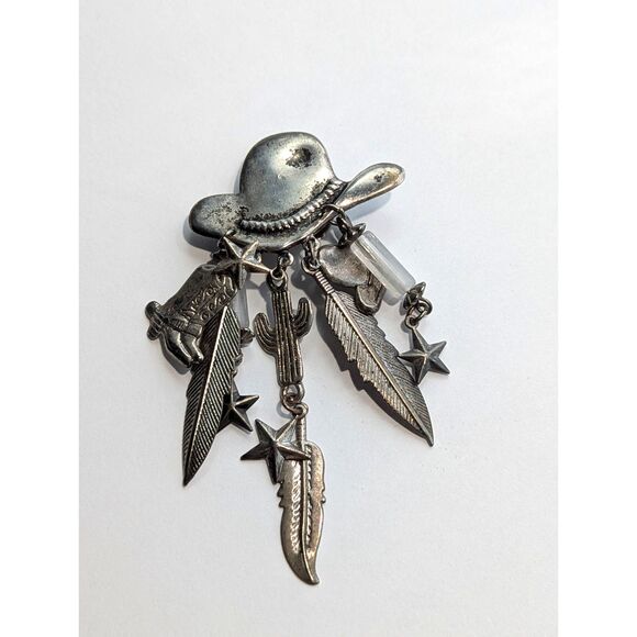 Western Style Silver Tone Button Cover - Picture 5 of 16